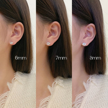 [Angela Jewelry]Dainty Round Shape Earrings