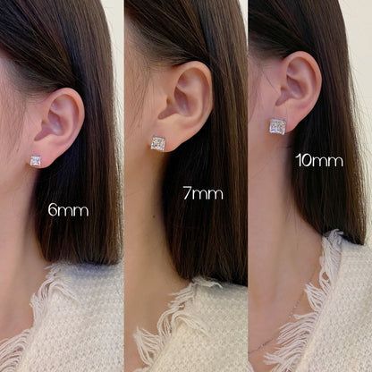 [Angela Jewelry]Delicate Square Shape Earrings