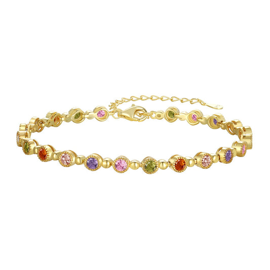 [Angela Jewelry]Sparkling Exquisite Round Cut Party Bracelet