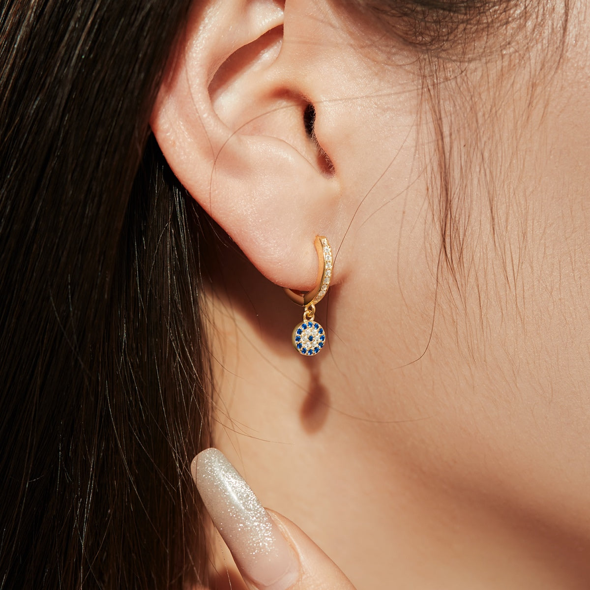 Angela Jewelry]Unique Devil Eye Earrings