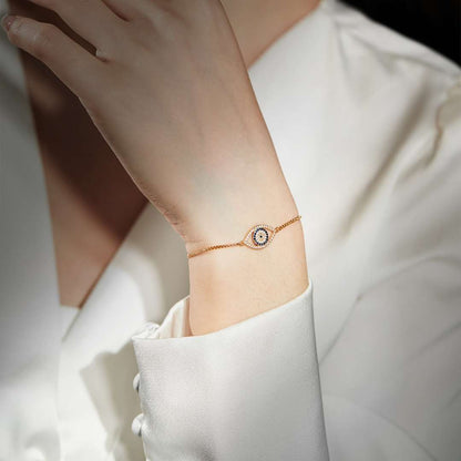 [Angela Jewelry]Dazzling Eye Shape Necklace