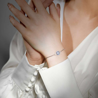[Angela Jewelry]Dazzling Eye Shape Necklace