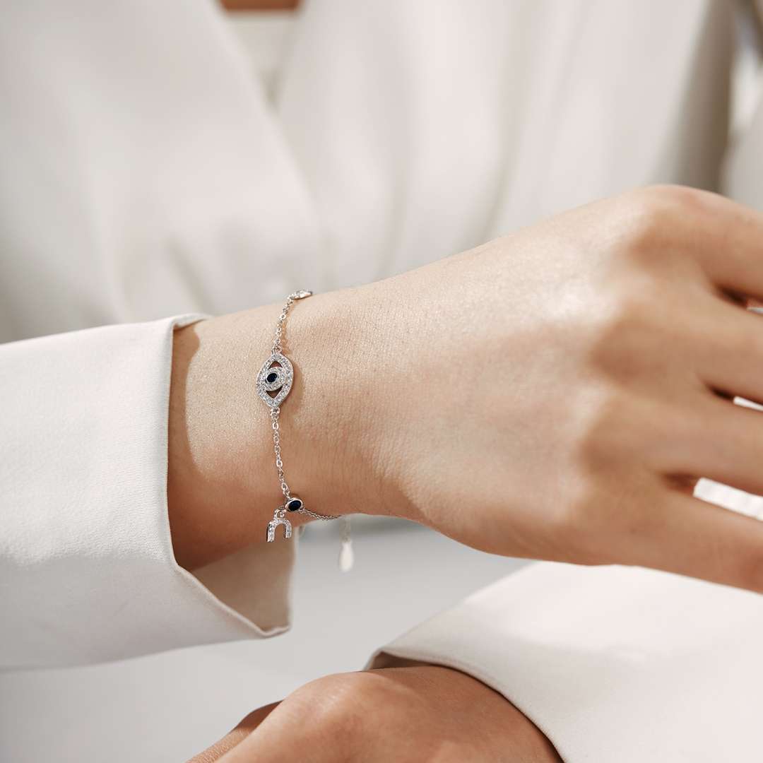 [Angela Jewelry]Dainty Eye Shape Necklace