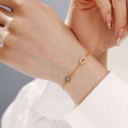 [Angela Jewelry]Gost Shape & Round Shape Necklace