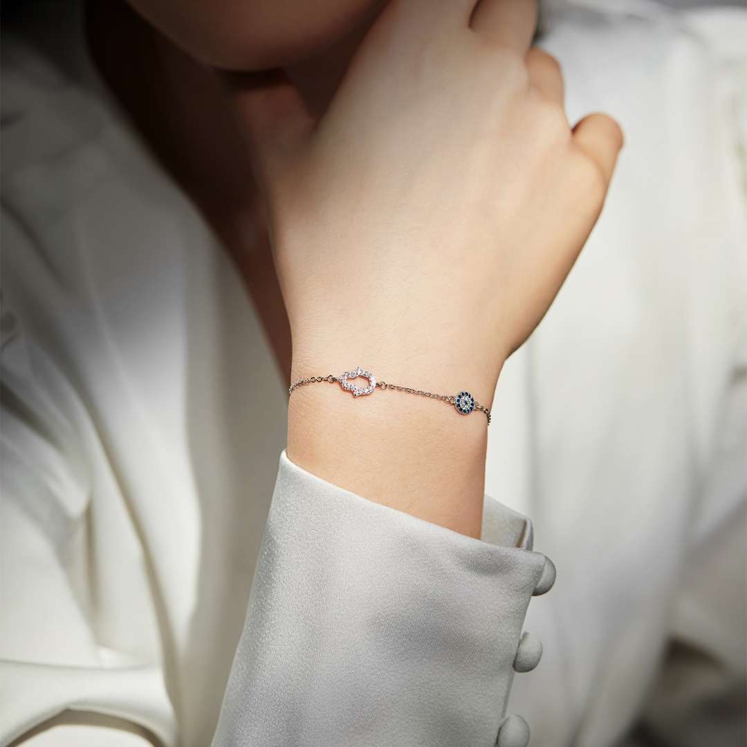 [Angela Jewelry]Gost Shape & Round Shape Necklace