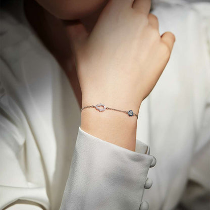 [Angela Jewelry]Gost Shape & Round Shape Necklace