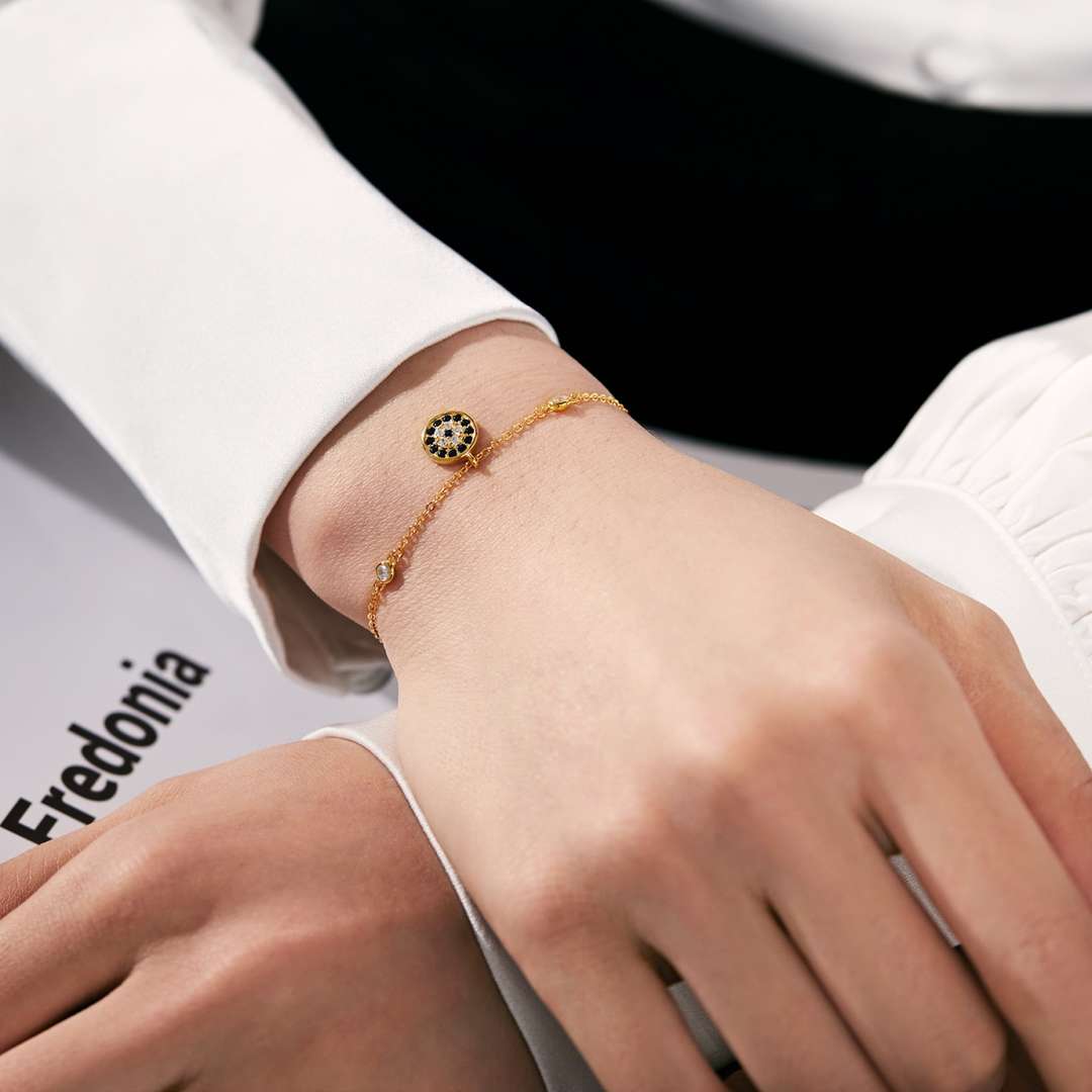 Angela Jewelry]Devil's Eye Round Shape Bracelet