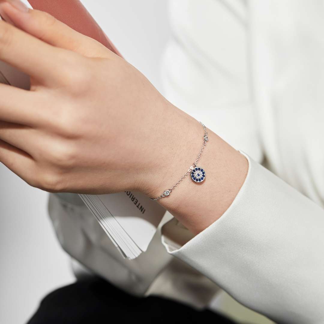 [Angela Jewelry]Devil's Eye Round Shape Bracelet