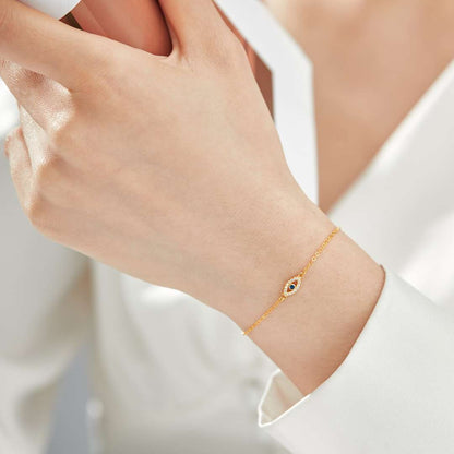 [Angela Jewelry]Evil Eye Shape Necklace