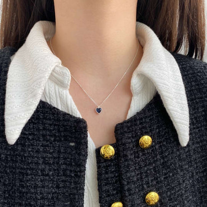 [Angela Jewelry]Ornate Heart Shape Necklace