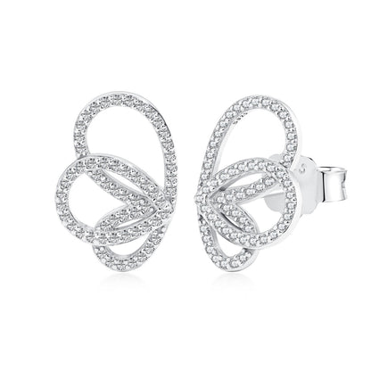 [Angela Jewelry]Exquisite Butterfly Shape Earrings