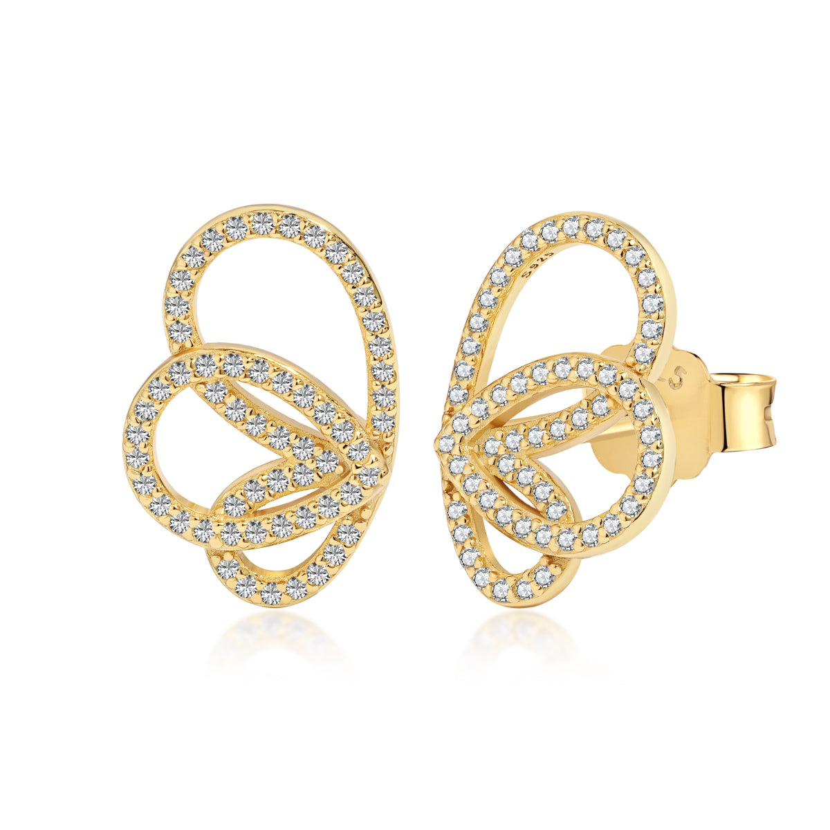 [Angela Jewelry]Exquisite Butterfly Shape Earrings