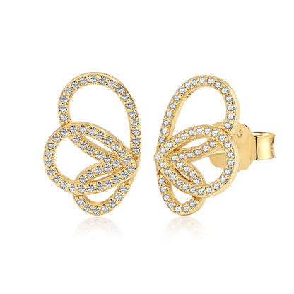 [Angela Jewelry]Exquisite Butterfly Shape Earrings