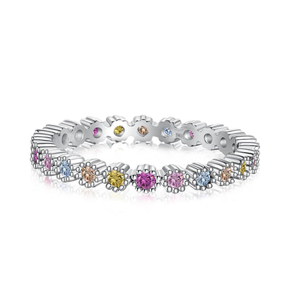 [Angela Jewelry]Exquisite Colorful Round Cut Party Ring