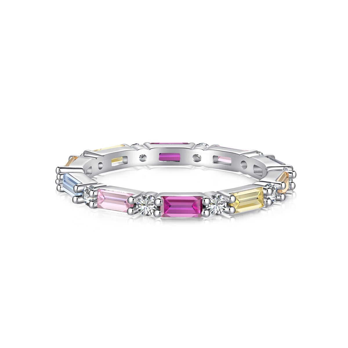 [Angela Jewelry]Lively In Shades Elegant Radiant Cut Daily Ring