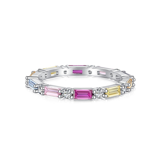 [Angela Jewelry]Lively In Shades Elegant Radiant Cut Daily Ring