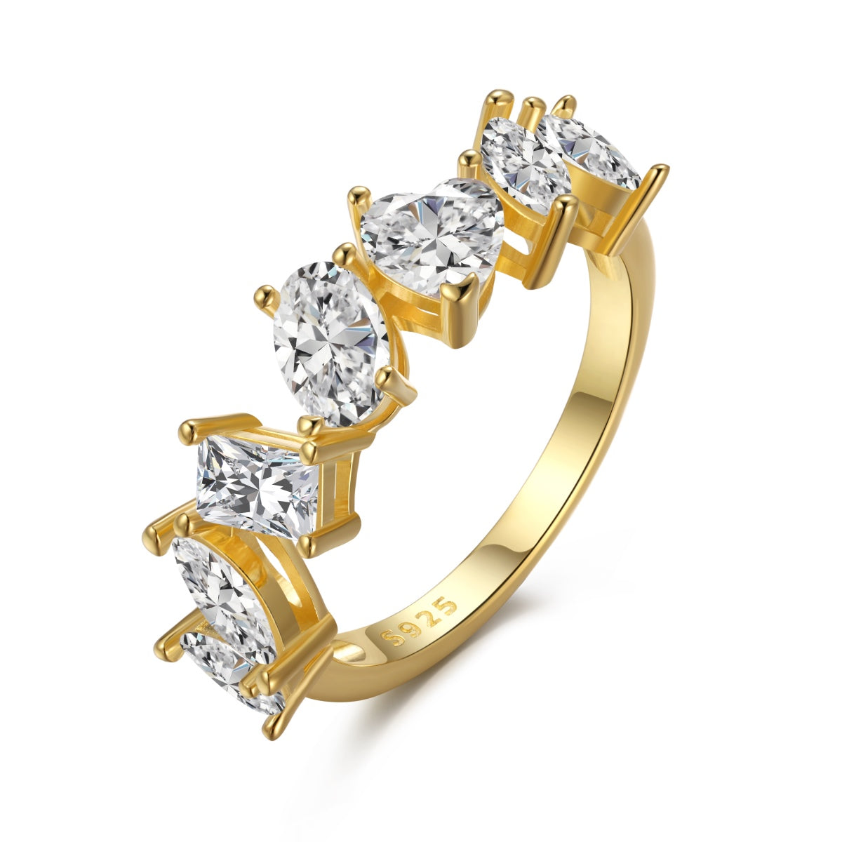 [Angela Jewelry]Delicate Multi Cut Ring
