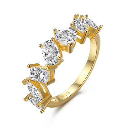 Angela Jewelry]Delicate Multi Cut Ring