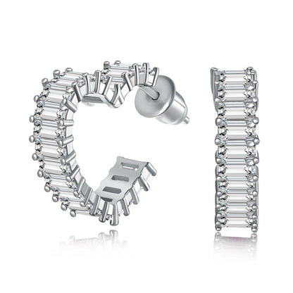 Angela Jewelry]Radiant Heart Cutout Earrings