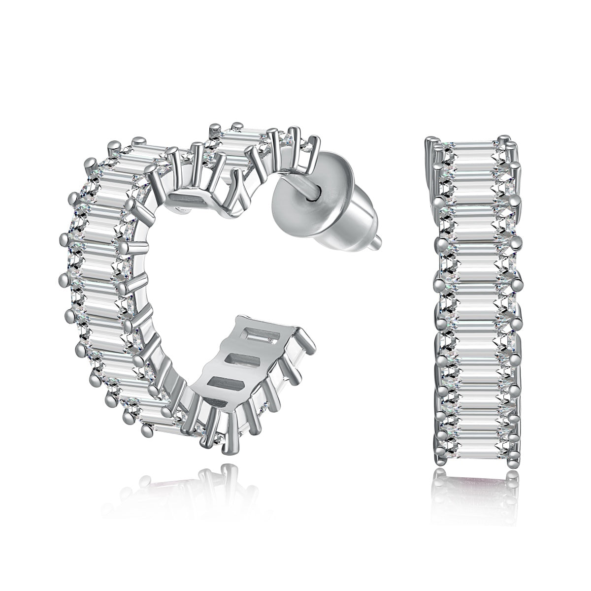 [Angela Jewelry]Radiant Heart Cutout Earrings