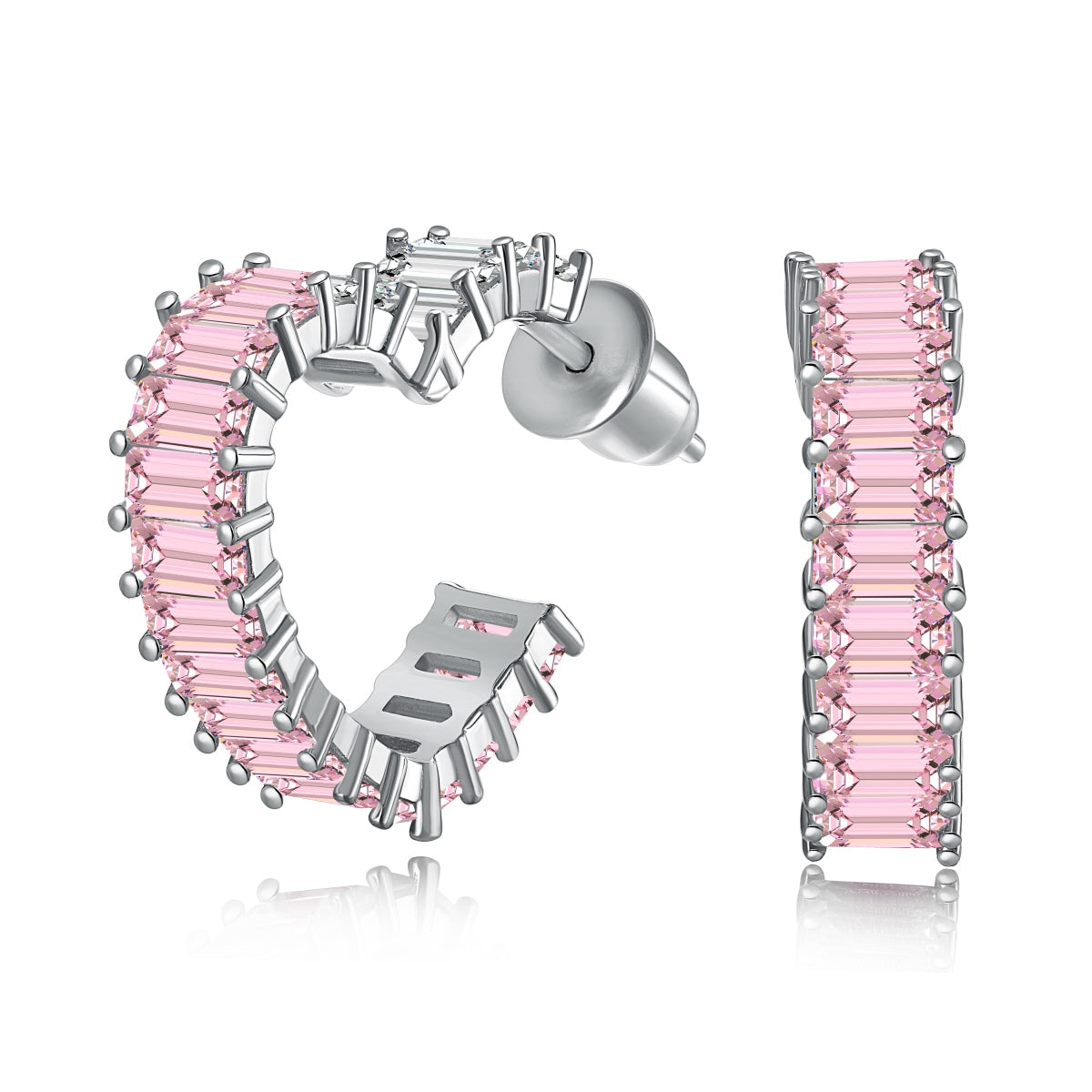 Angela Jewelry]Radiant Heart Cutout Earrings