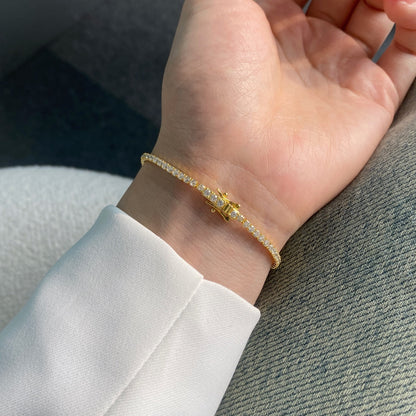 アンジェラジュエリー]輝くカラフルなラウンドカットのパーティーブレスレット