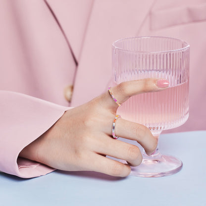 [Angela Jewelry]Lively In Shades Elegant Radiant Cut Daily Ring