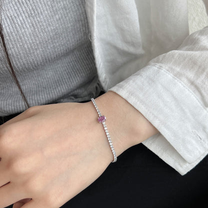 アンジェラジュエリー]0.75カラットの絶妙なオーバルカットデイリーブレスレット