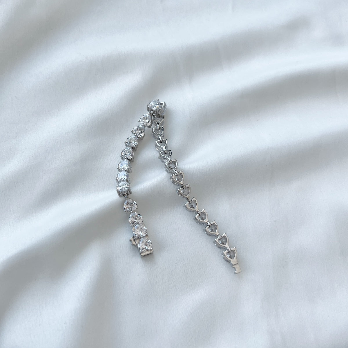 [Angela Jewelry]0.75 Carat Elegant Romantic Heart Shape Lover Bracelet