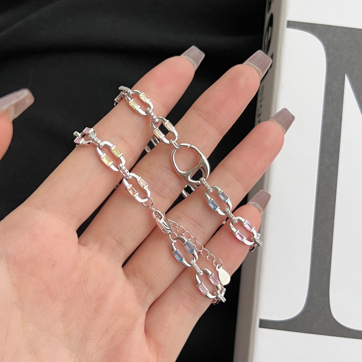 [Angela Jewelry]Dazzling Colorful Daily Bracelet