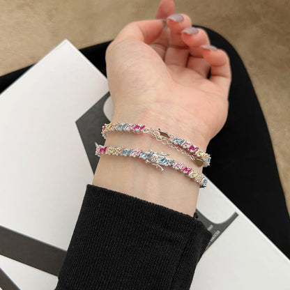 アンジェラジュエリー]華やかな輝きのマルチカットパーティーブレスレット