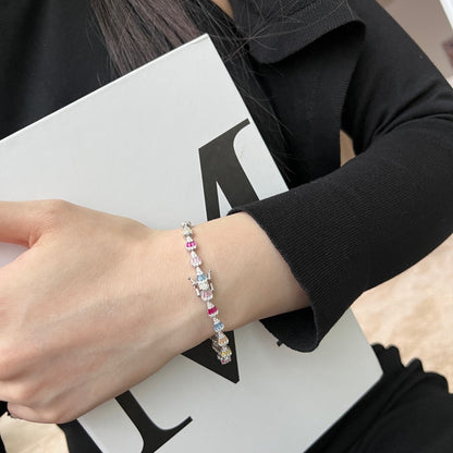 アンジェラジュエリー]輝くウォータードロップシェイプデイリーブレスレット