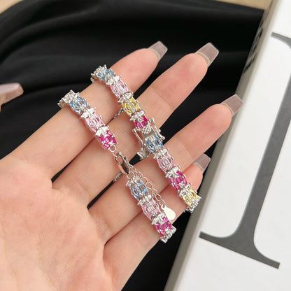 アンジェラジュエリー]繊細でカラフルなマルチカットパーティーブレスレット