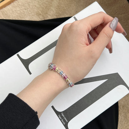 アンジェラジュエリー]きらめく美しいマルチカットパーティーブレスレット