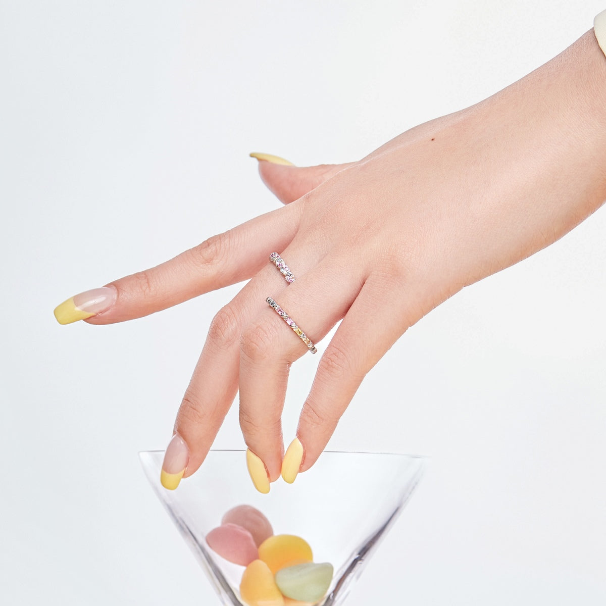 [Angela Jewelry]Dainty Ebullient Round Cut Daily Ring