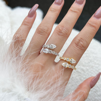 [Angela Jewelry]Delicate Lively Snake Shape Daily Ring