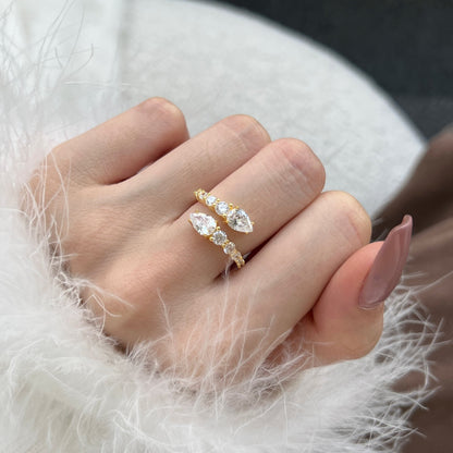 [Angela Jewelry]Delicate Lively Snake Shape Daily Ring