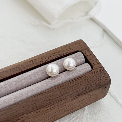 [Angela Jewelry]Delicate Pearl Earrings