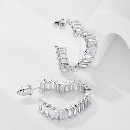 Angela Jewelry]Radiant Heart Cutout Earrings