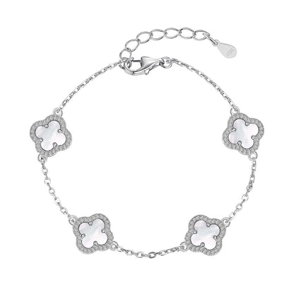 アンジェラジュエリー]四つ葉のクローバーの美しいブレスレット