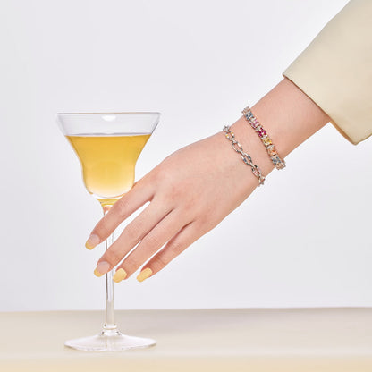 [Angela Jewelry]Dazzling Colorful Daily Bracelet