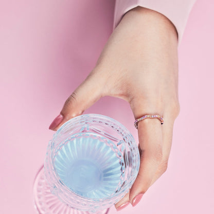 [Angela Jewelry]Dainty Colorful Round Cut Party Ring