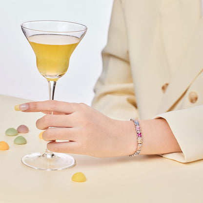 アンジェラジュエリー]繊細でカラフルなマルチカットパーティーブレスレット