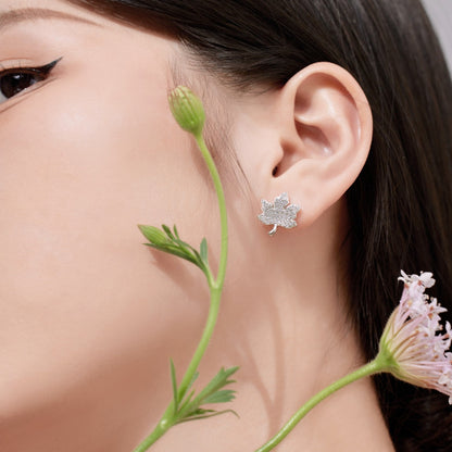 [Angela Jewelry]Exquisite Maple Leaf Design Earrings
