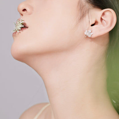 [Angela Jewelry]Exquisite Maple Leaf Design Earrings