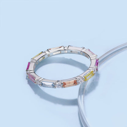 [Angela Jewelry]Lively In Shades Elegant Radiant Cut Daily Ring
