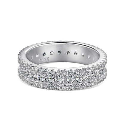 Angela Jewelry]Delicate Colorful Round Cut Daily Ring