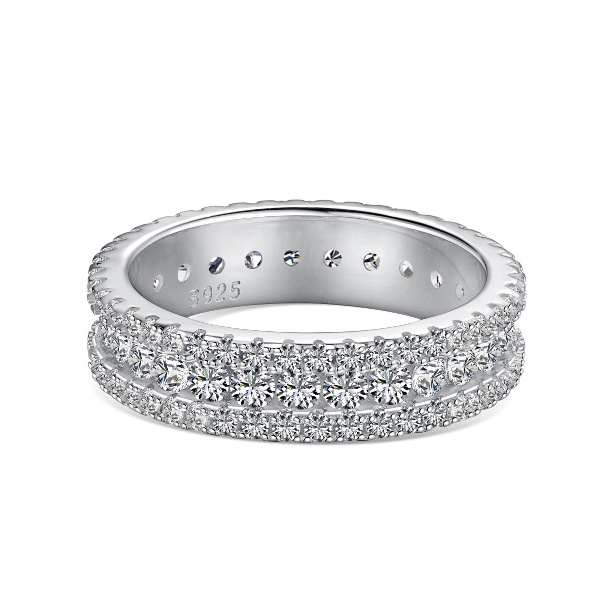 [Angela Jewelry]Delicate Colorful Round Cut Daily Ring