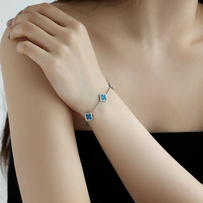 アンジェラジュエリー]四つ葉のクローバーの美しいブレスレット