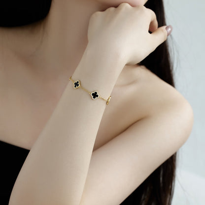 アンジェラジュエリー]四つ葉のクローバーの美しいブレスレット